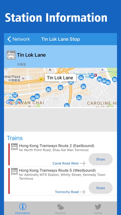 Hong Kong Rail Map - Kowloon & Islands