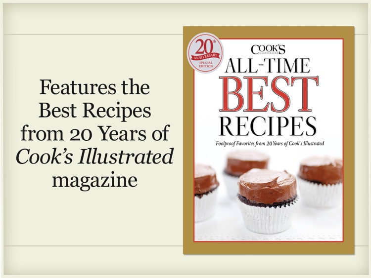 Cook’s Illustrated All-Time Best Recipes