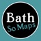 A beautiful hand-drawn map with discounts to the Roman Baths and local shops