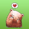 Small Brown Bear Stickers