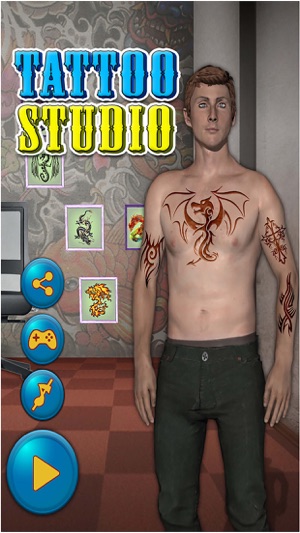 Celebrity Tattoo Design 3D : Virtual Tattoo Maker(圖1)-速報App