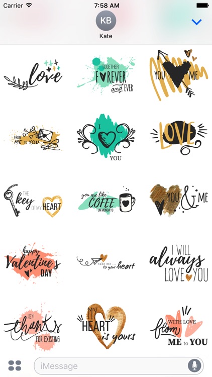 Valentine's Day & Love Stickers screenshot-4