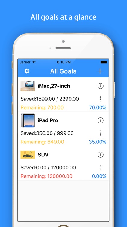 Savings Goals Tracker 2 - Money Box, Daily Saving