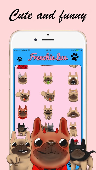 How to cancel & delete Frenchie Luv - French Bulldog Emojis from iphone & ipad 3