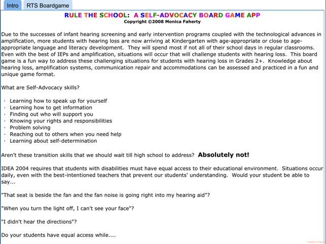 Rule The School Self Advocacy Board Game On The App Store