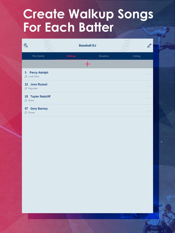野球DJ - チームのため入場曲のリストを作成するのおすすめ画像1