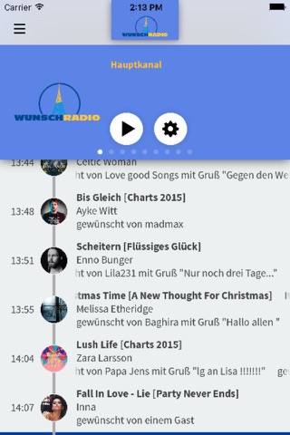 wunschradio screenshot 2