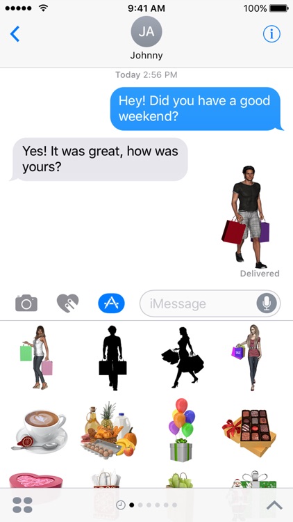 I Love Shopping Sticker Pack for iMessage