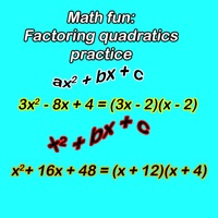 Math fun: Factoring quadratics practice  PC 용