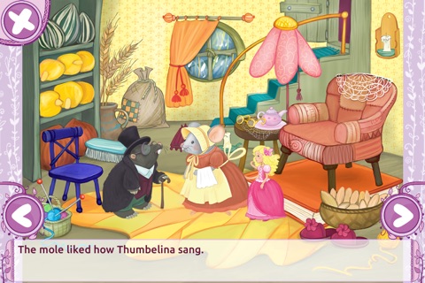 Thumbelina - Fairy tale with games for girls screenshot 3