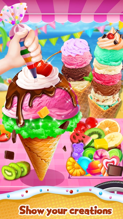 Summer Frozen Ice Cream - Icy Desserts Food Maker