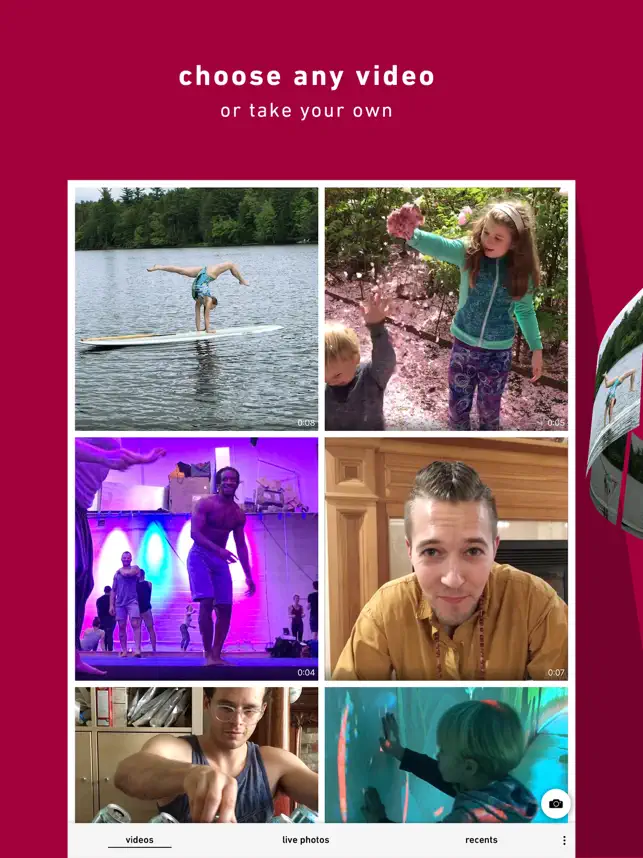 Screenshot 1 AvivA – loop videos & photos iphone