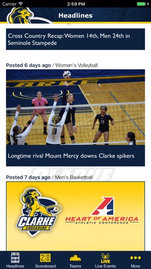 Clarke University Athletics(圖2)-速報App