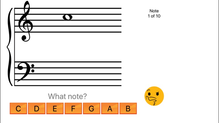 See Note - note identification practice