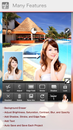 ‎PhotoCut-Superimpose & Eraser Screenshot