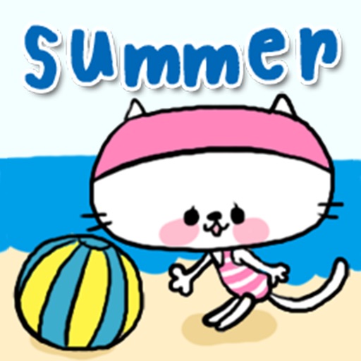 [neco]summer sticker icon