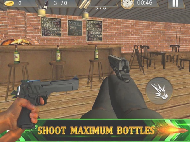 Bar Bottle Shoot Game, game for IOS