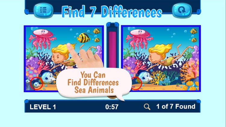 Zoo Animal Find Differences Puzzle Game