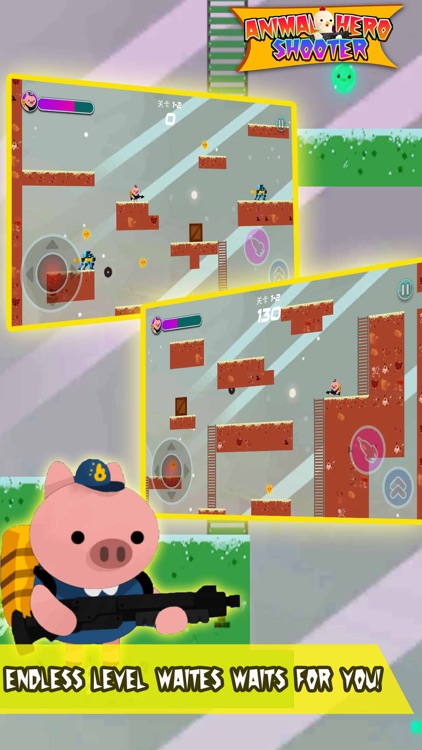 Animal Hero Shooter:endless adventure game screenshot-3