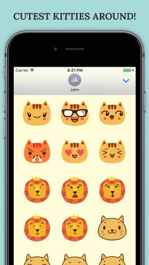 KittyMoji Cutest Kitty Cat Sticker Pack