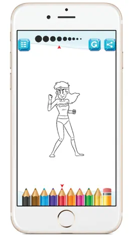 Game screenshot Super Hero Coloring Book hack