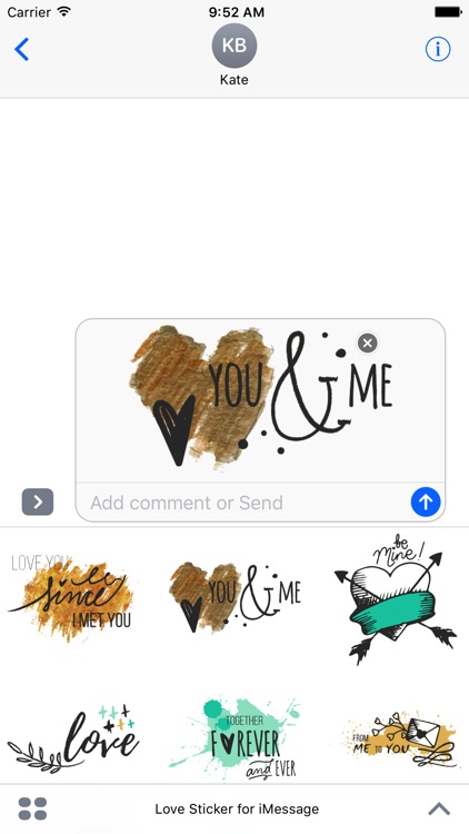 Love Sticker for iMessage