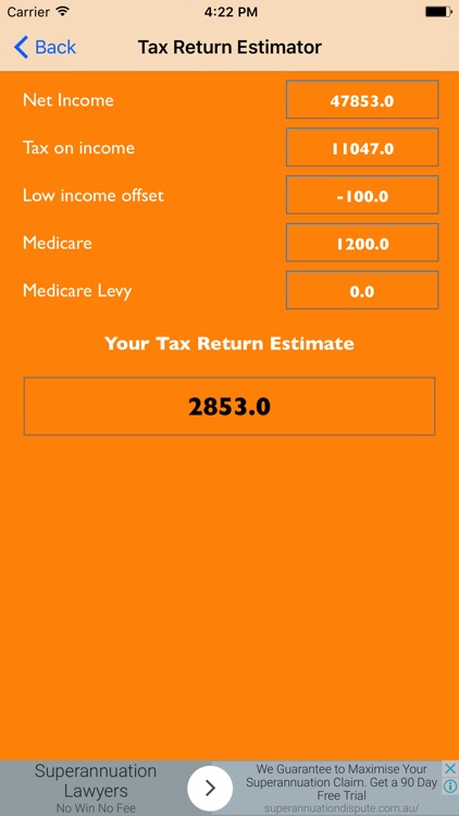 Tax Return Calculator