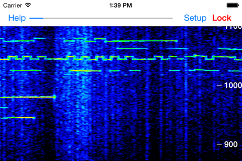 Godafoss Audio Spectrum Waterfall QRSS CW FSKCW - náhled