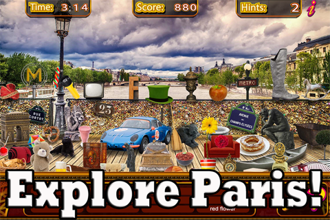 Hidden Objects Paris Adventure Object Time Puzzle screenshot 3