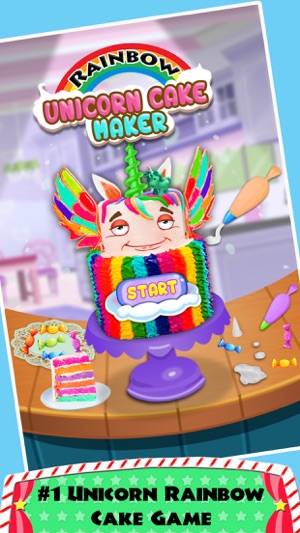 DIY Unicorn Rainbow Cake Cooking! Sweet 