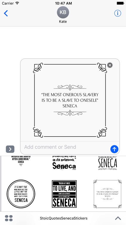 Stoic - Seneca Quote Stickers for iMessage screenshot-3