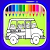 Drawing Games Coloring School Bus Education