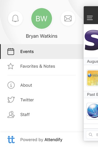 Screenshot of SSON Events