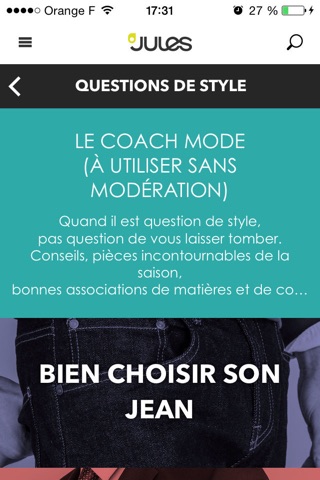 Jules - mode homme, looks tendances & shopping screenshot 2