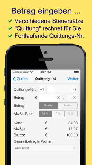 Quittung Lite - Der Quittungsblock.(圖2)-速報App