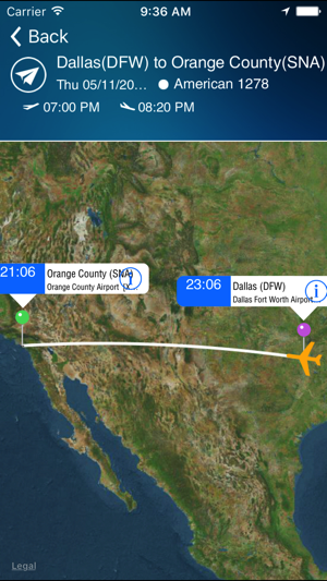 John Wayne Airport Pro (SNA) + Flight Tracker HD(圖3)-速報App