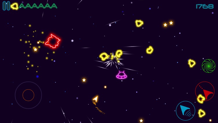 Glow Asteroids Shooter