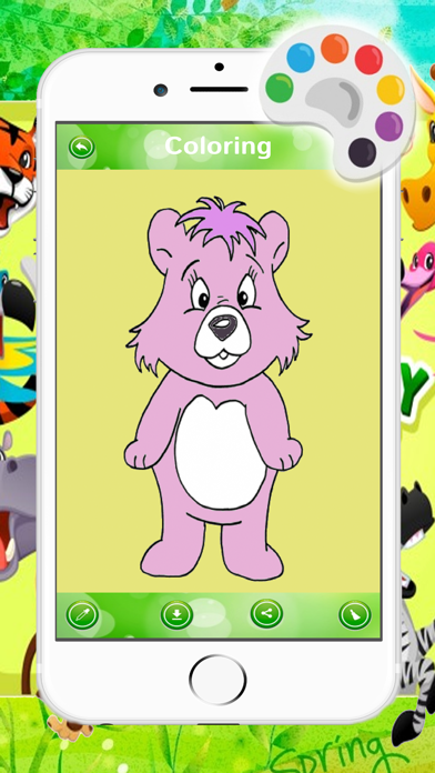 How to cancel & delete Funny Animal Coloring Paint Game For Kids from iphone & ipad 1