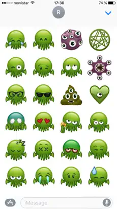 Screenshot 1 Cthulhu Emojis iphone