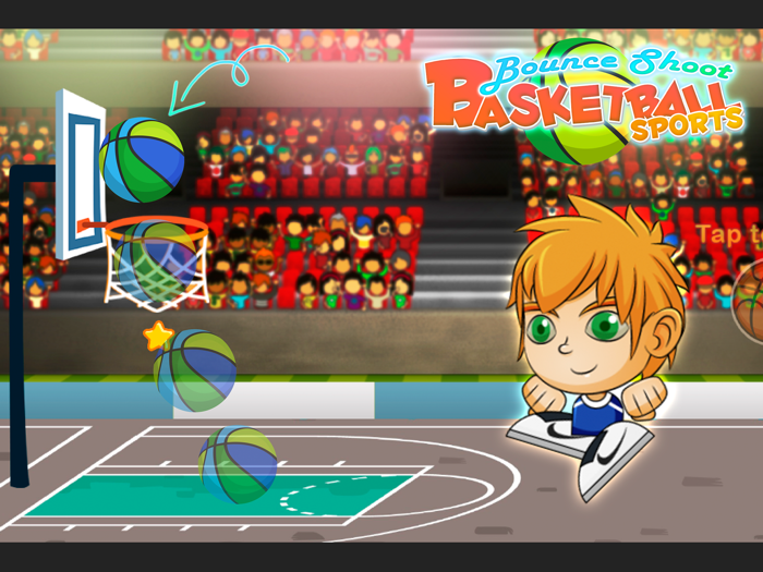 Basketball Bounce Shoot Sports