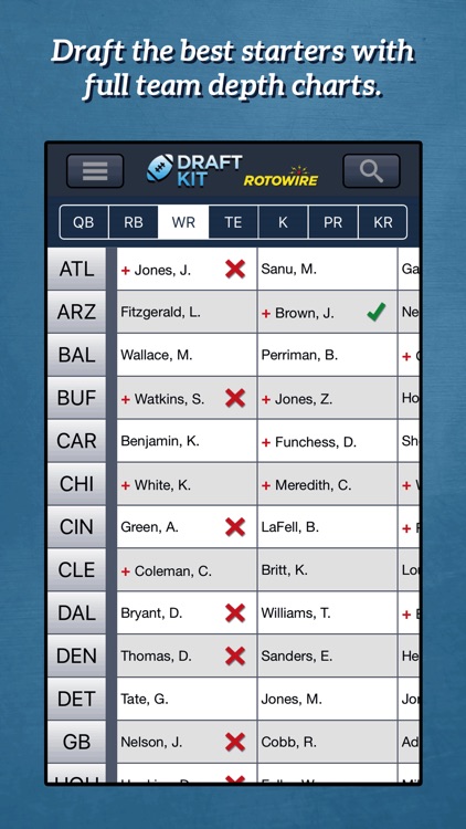 RotoWire Fantasy Football Draft Kit 2017 screenshot-3