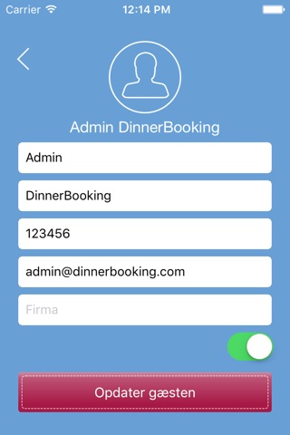 DinnerBooking Business screenshot 4