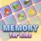 Kids developing application Memory: Fruits and Vegetables - a game for the development of memory in children