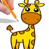 Cartoon Animal Giraffe Coloring Pages Games