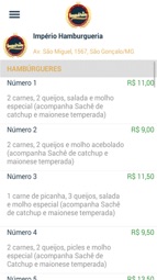 Imp&eacute;rio Hamburgueria Captura de tela 2
