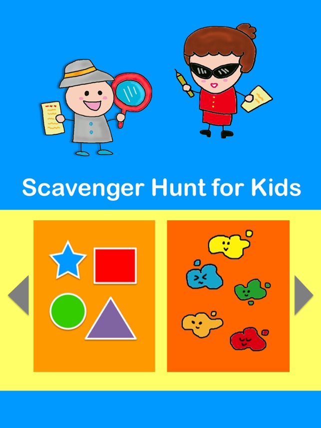 Scavenger hunt for kids ( I Spy for Kids