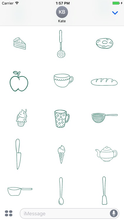 Animated Cute Kitchen Stickers