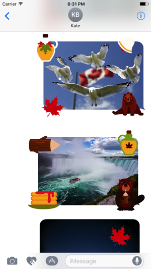 Animated I Love Canada Stickers(圖2)-速報App