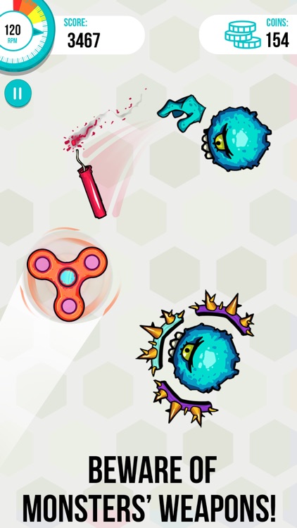 Spinners vs. Monsters