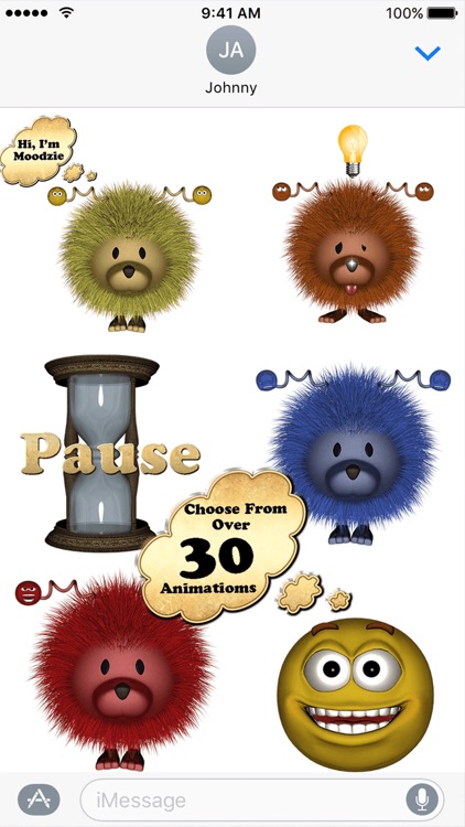 Moodzie and Emoji Sticker Pack For iMessage screenshot-3